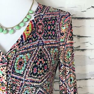 Maeve Anthropologie Tile Amethyst Dress NWOT M